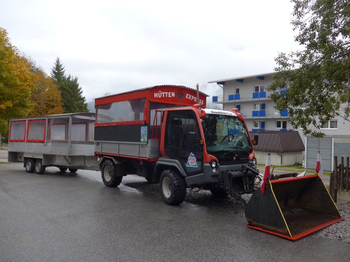 (175'906) - W�ll, Pertisau - SZ 296 DC - Unitrac am 19. Oktober 2016 in Pertisau, Sport W�ll
