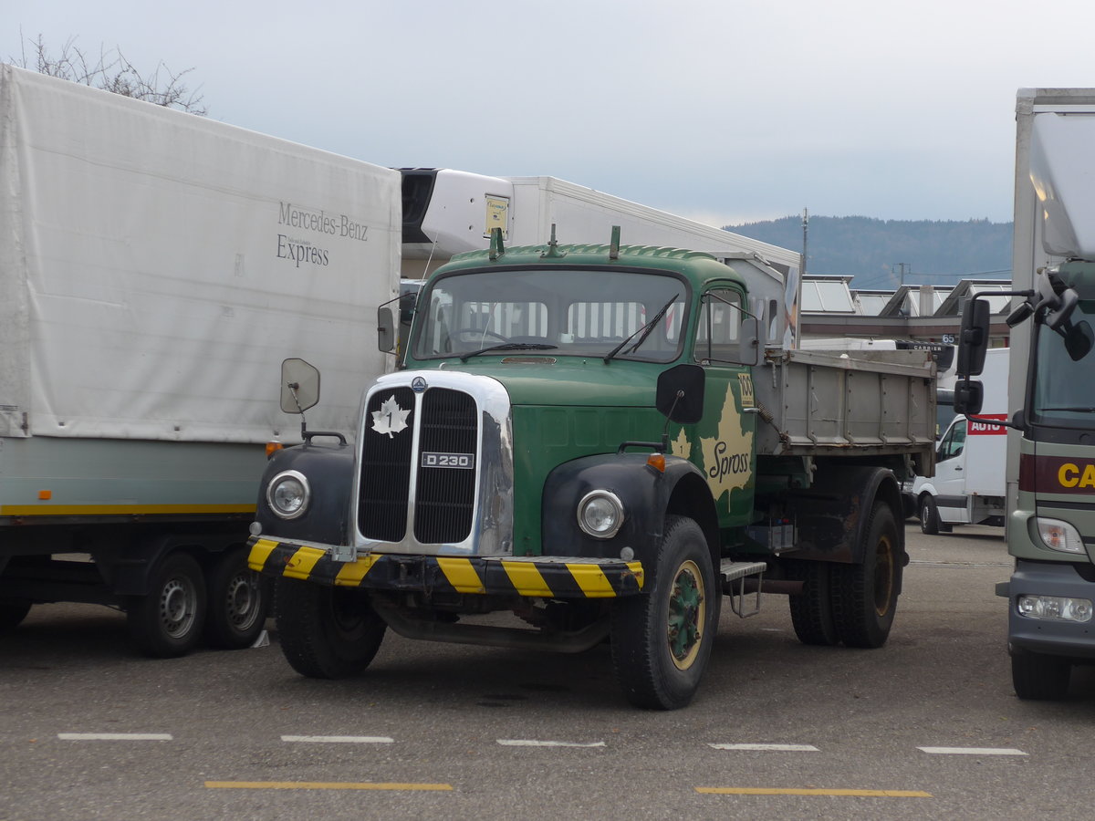 (176'713) - Spross, Z�rich - Nr. 1 - Saurer am 23. November 2016 in Wil, Larag