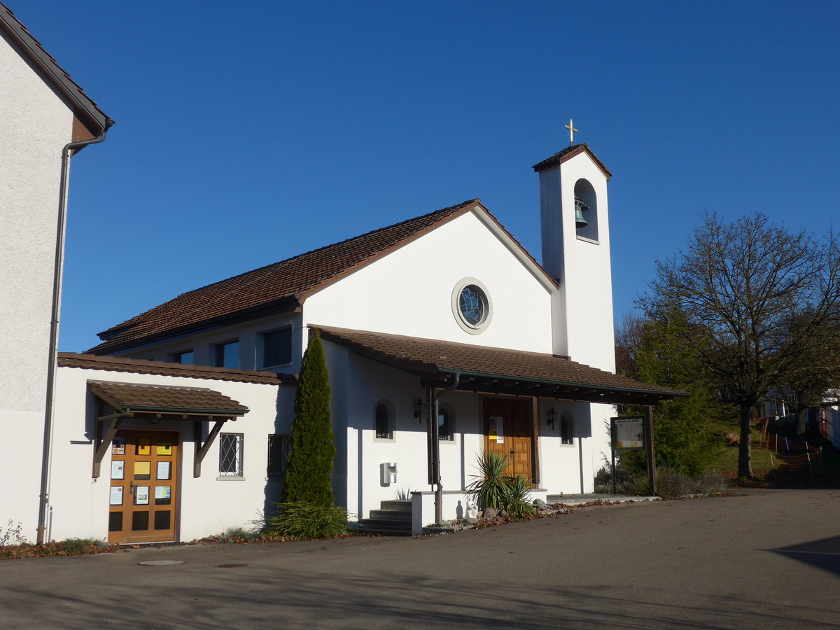 (176'795) - Die Kirche St. Josef am 28. November 2016 in Rickenbach Sulz