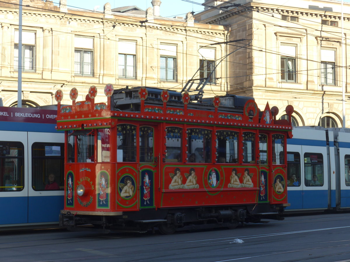 (176'961) - VBZ-M�rlitram am 6. Dezember 2016 beim Bahnhof Z�rich