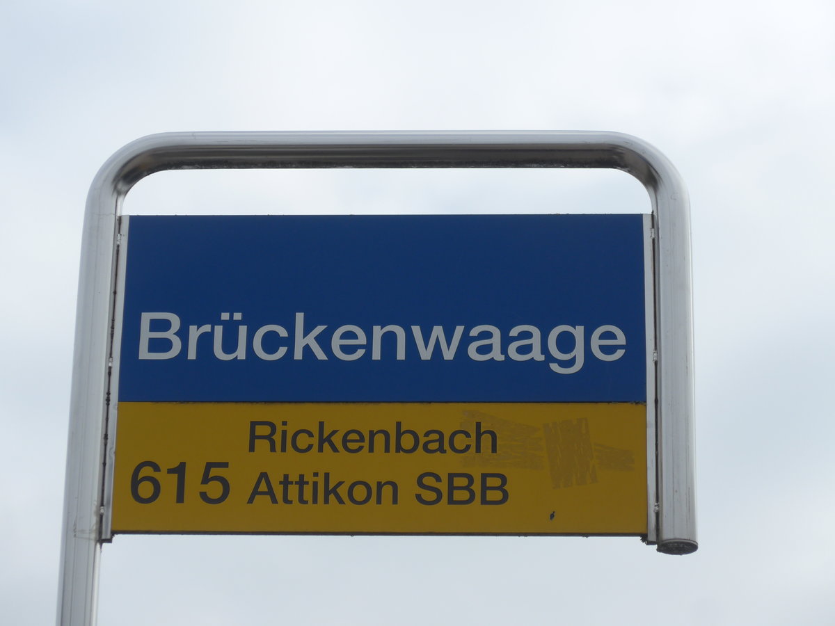 (178'476) - PostAuto-Haltestelle - Altikon, Br�ckenwaage - am 10. Februar 2017