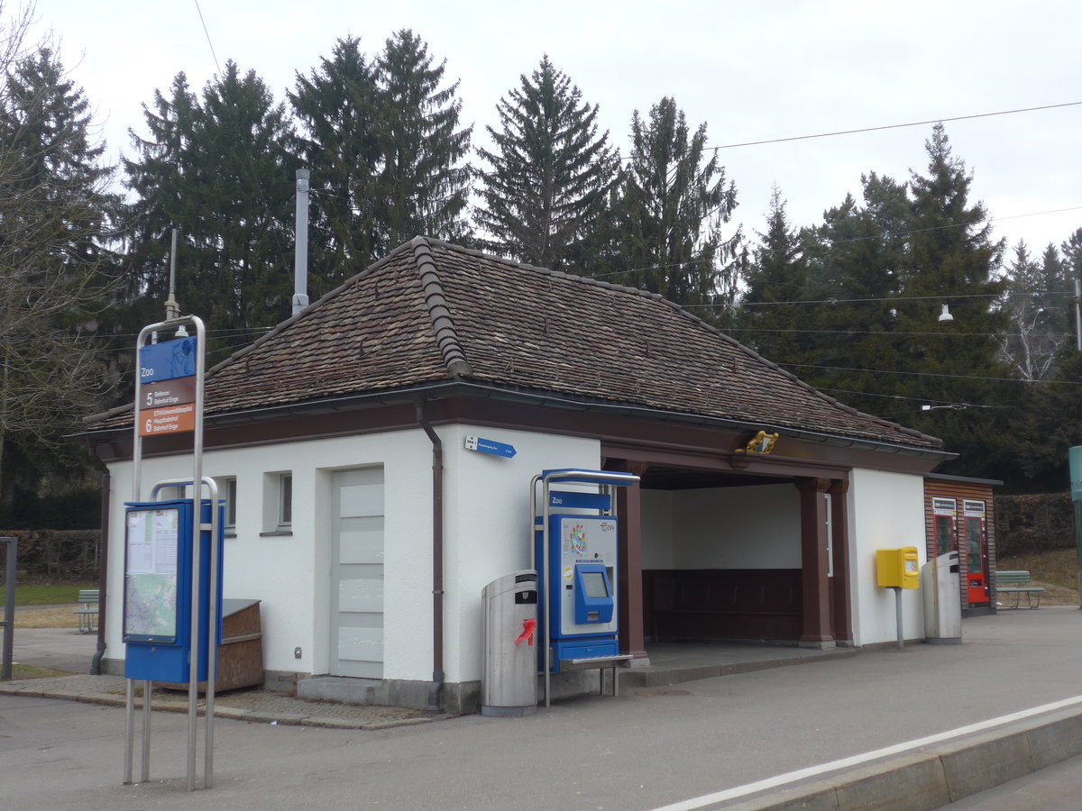 (178'486) - VBZ-Haltestelle - Z�rich, Zoo - am 10. Februar 2017