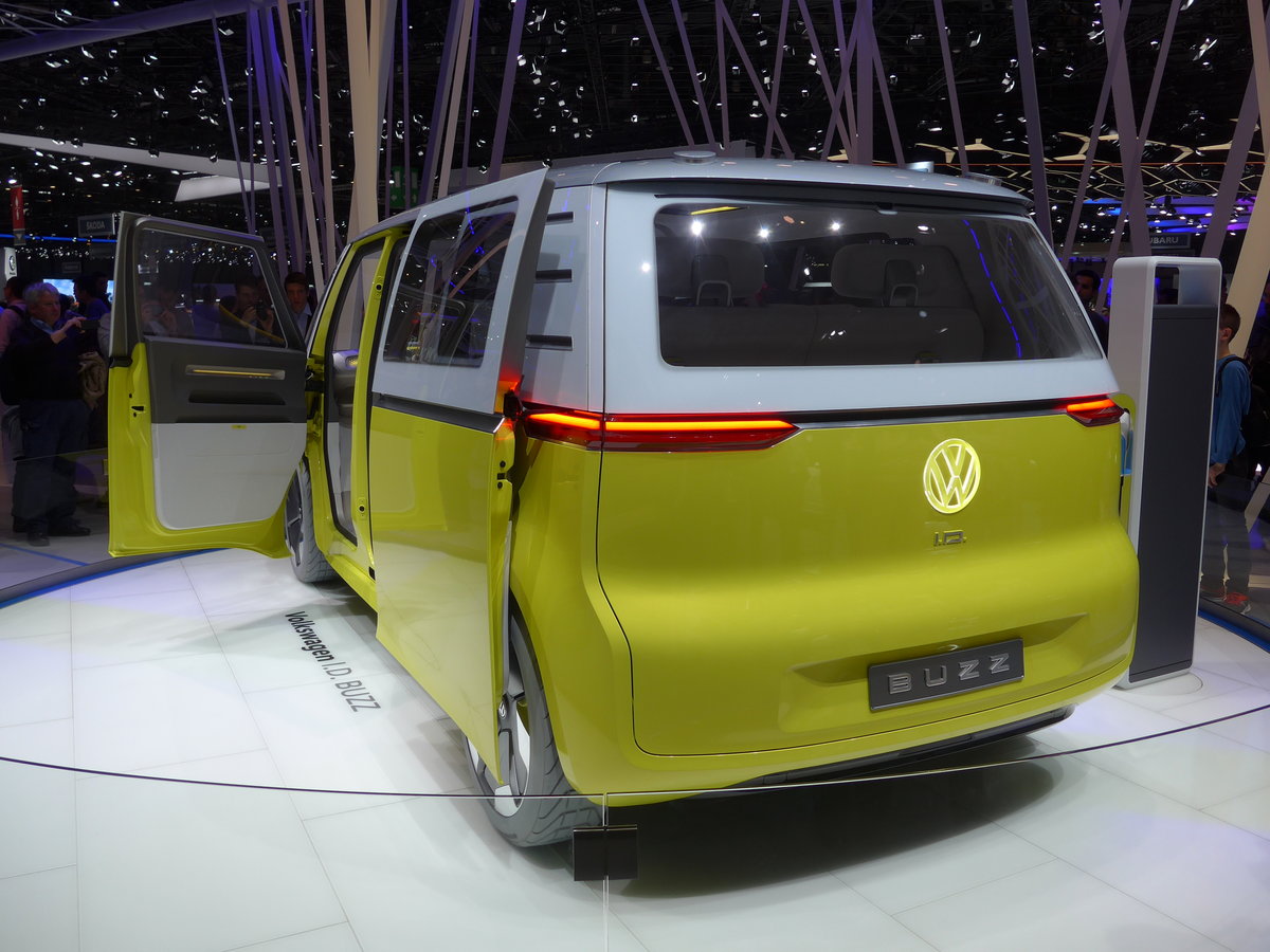(178'888) - Volkswagen Buzz am 11. M�rz 2017 im Autosalon Genf