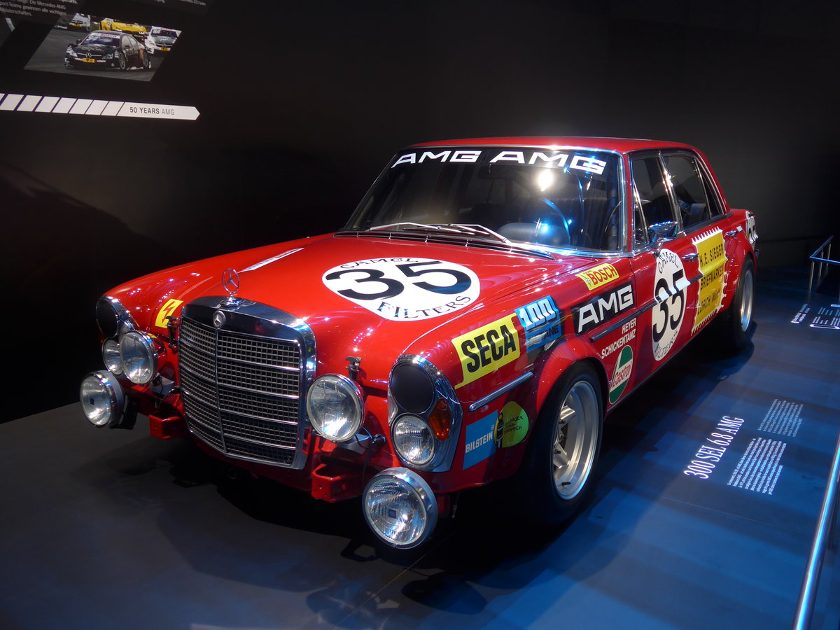 (178'934) - Mercedes 300 SEL am 11. M�rz 2017 im Autosalon Genf