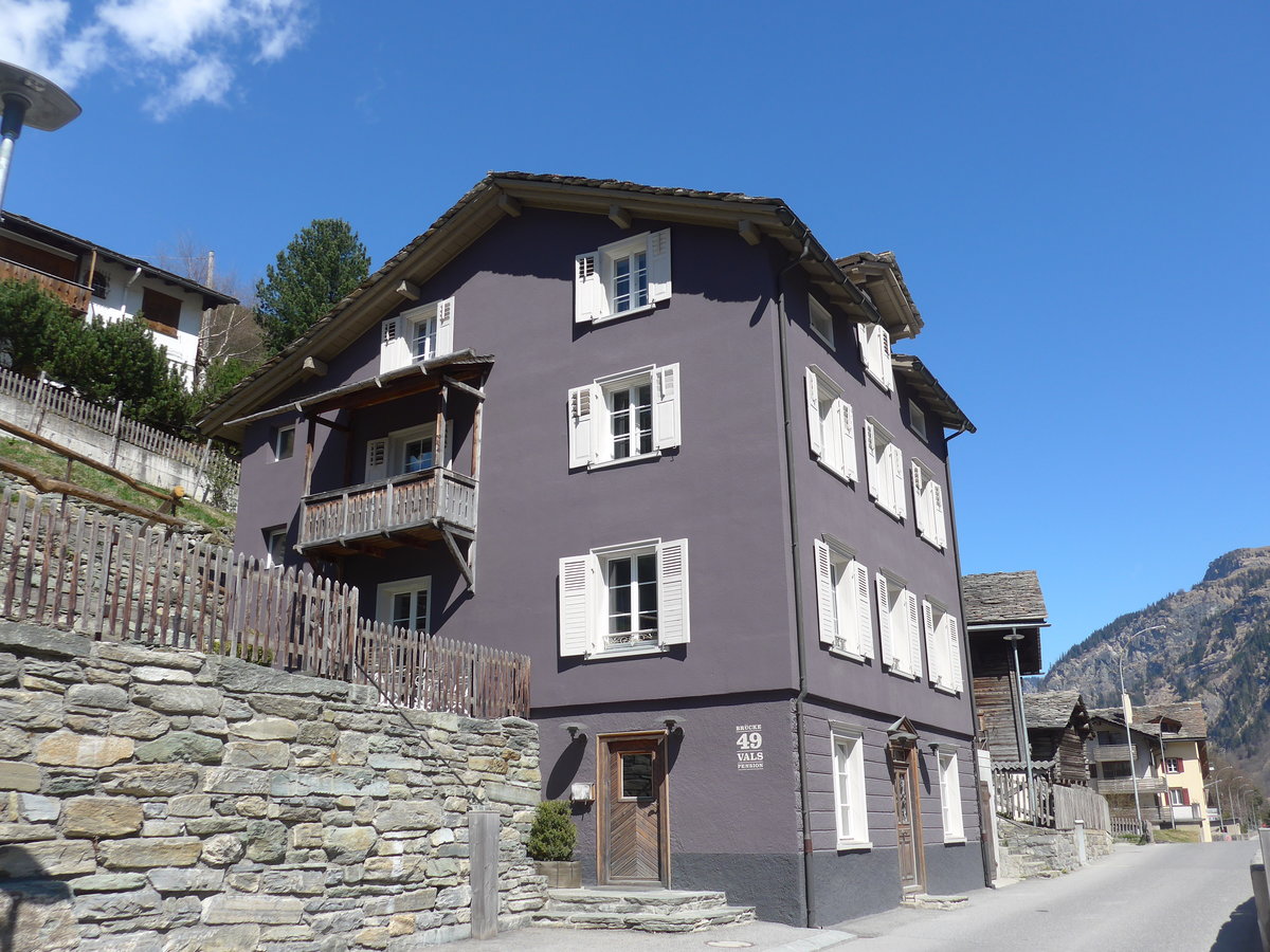(179'572) - Pension Br�cke 49 am 14. April 2017 in Vals