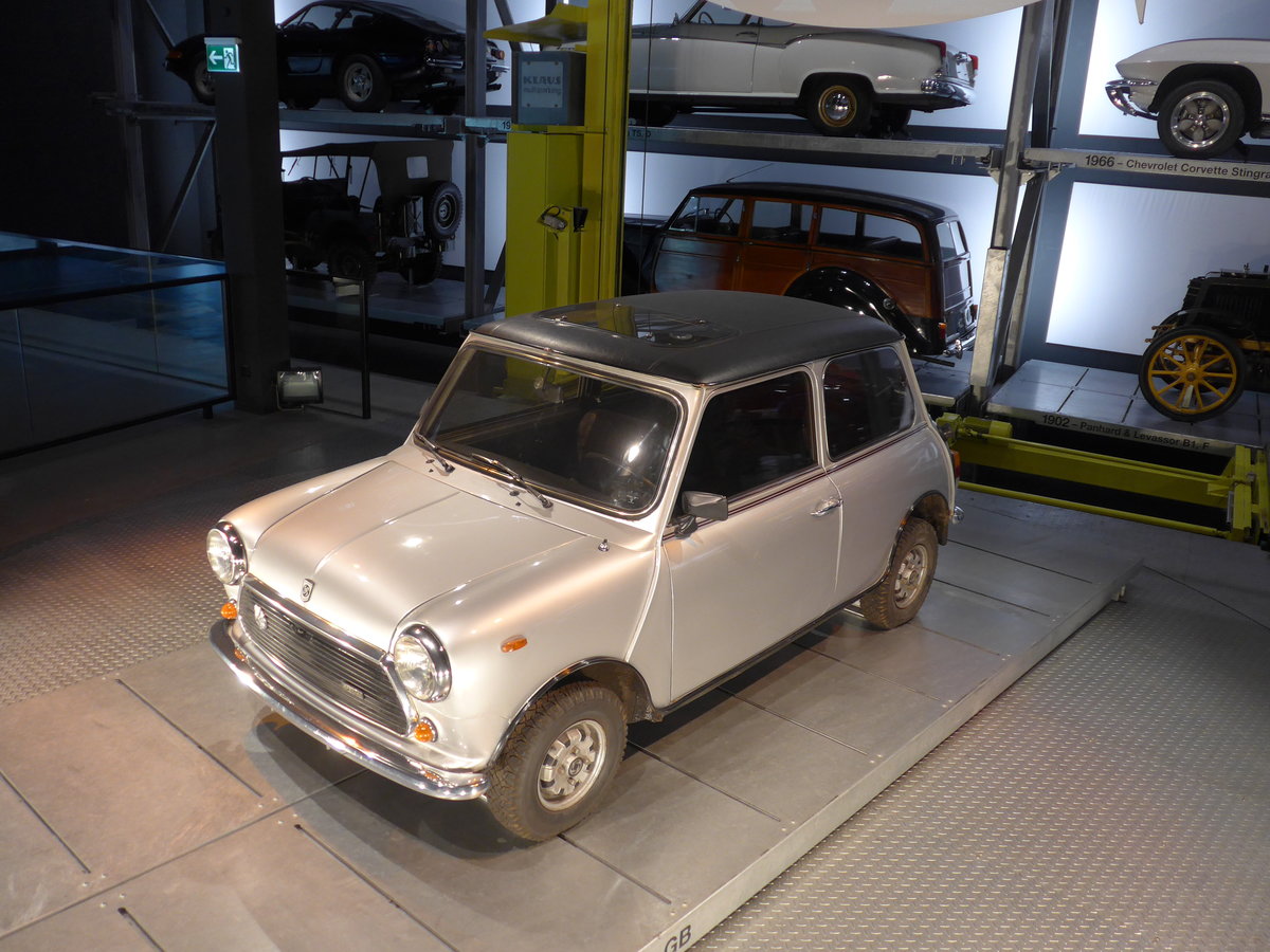 (180'865) - Leyland Mini 1100 von 1977 am 28. Mai 2017 in Luzern, Verkehrshaus