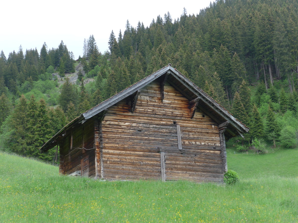 (180'965) - Scheune am 4. Juni 2017 in Adelboden, Stiegelschwand