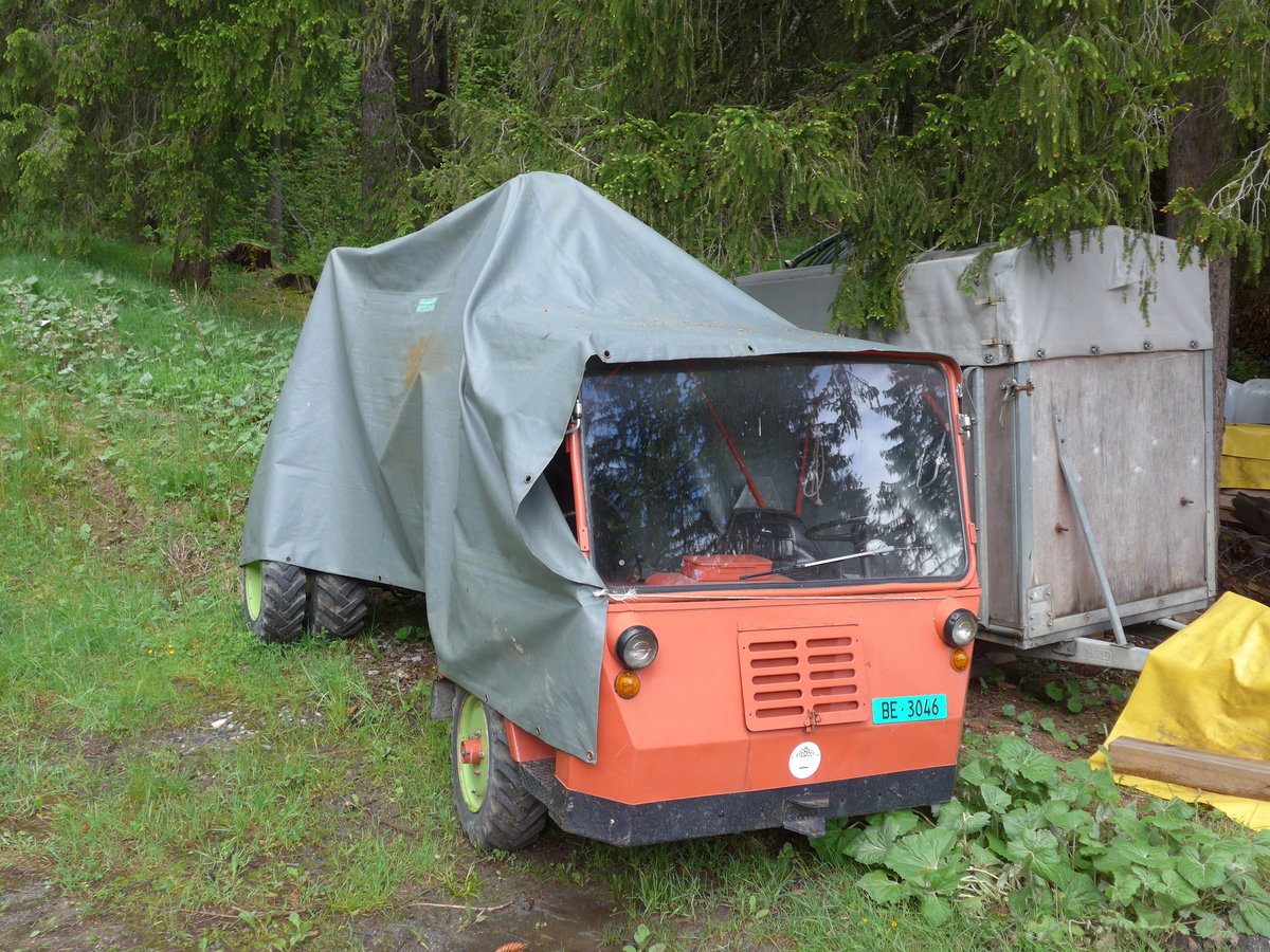 (180'967) - Aebi - BE 3046 - am 4. Juni 2017 in Adelboden, Schermtanne