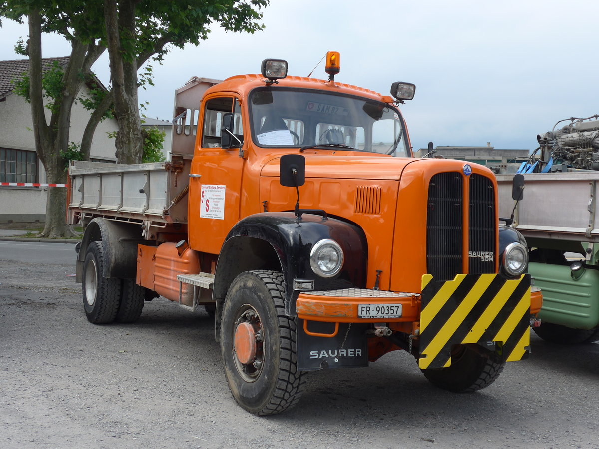 (181'272) - Gaillard, Grolley - FR 90'357 - Saurer am 24. Juni 2017 in Aigle, Saurertreffen