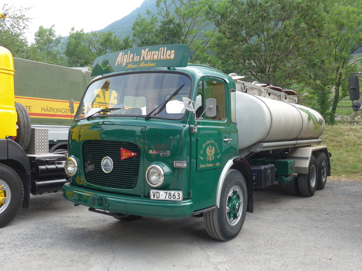 (181'278) - Badoux, Aigle - VD 7863 - Saurer am 24. Juni 2017 in Aigle, Saurertreffen