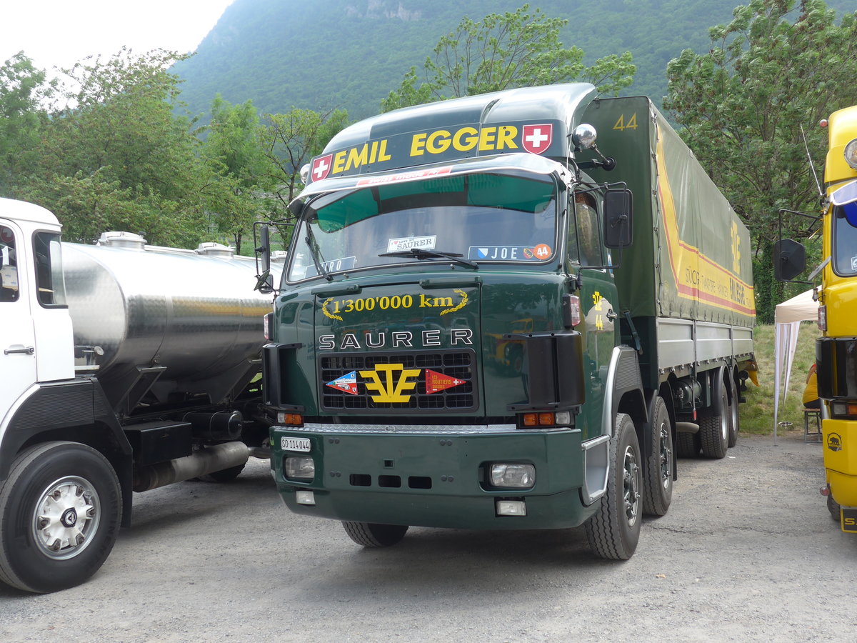 (181'279) - Egger, H�rkingen - Nr. 44/SO 114'044 - Saurer am 24. Juni 2017 in Aigle, Saurertreffen