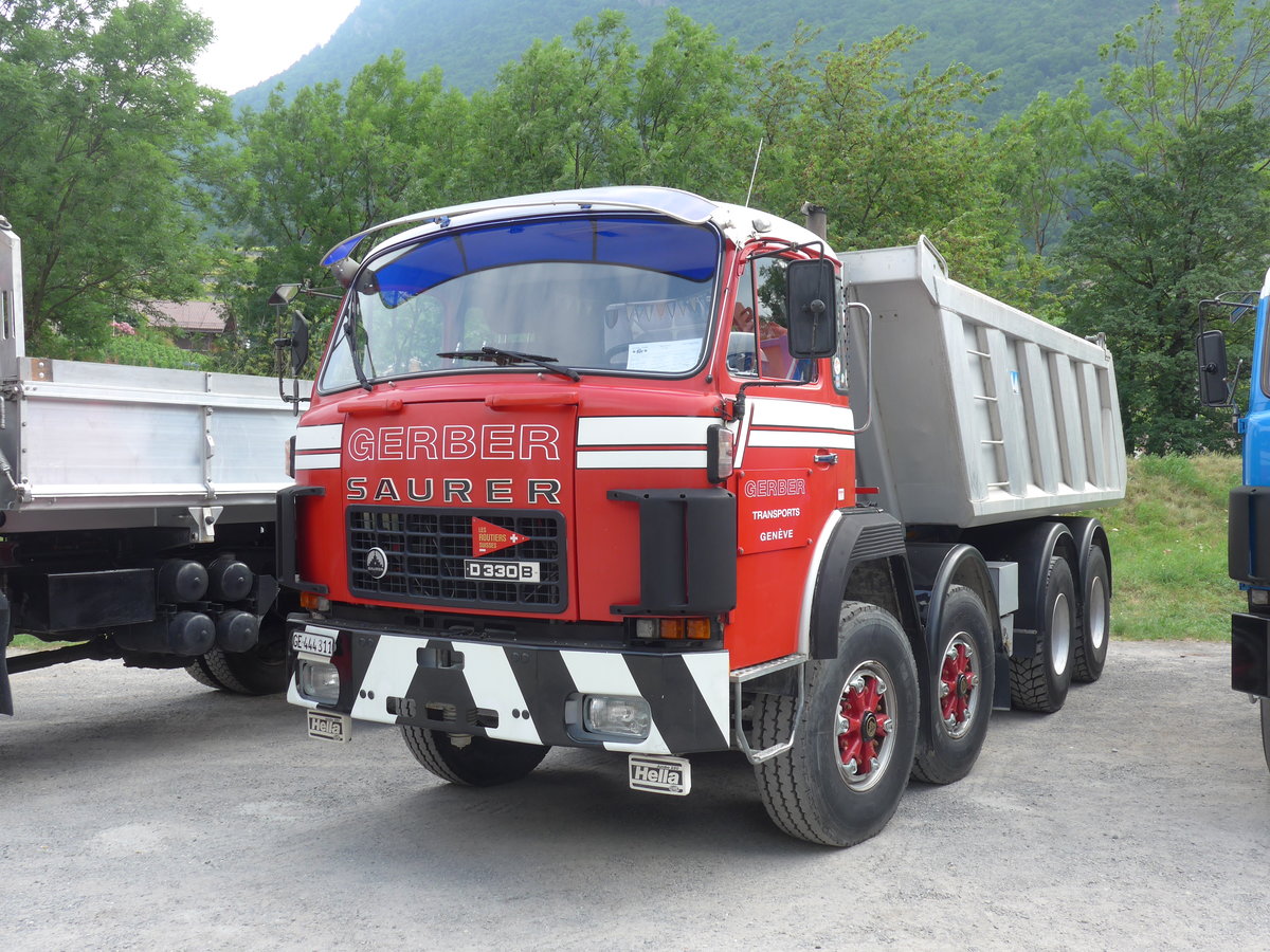 (181'281) - Gerber, Gen�ve - GE 444'311 - Saurer am 24. Juni 2017 in Aigle, Saurertreffen