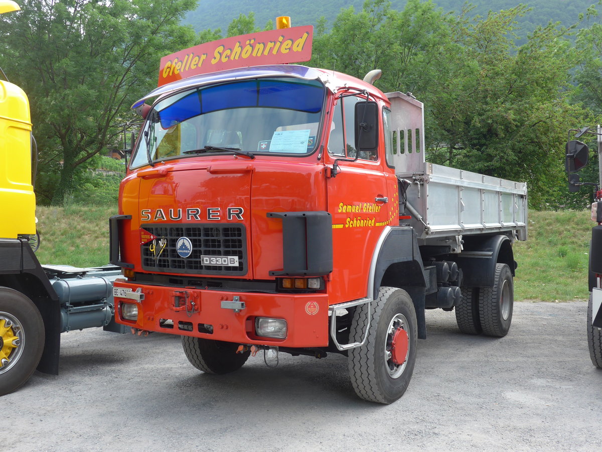 (181'282) - Gfeller, Sch�nried - BE 47'600 - Saurer am 24. Juni 2017 in Aigle, Saurertreffen