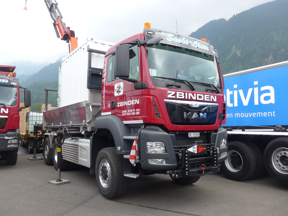 (181'383) - Zbinden, Sangernboden - Nr. 8/BE 19'198 - MAN am 24. Juni 2017 in Interlaken, Flugplatz