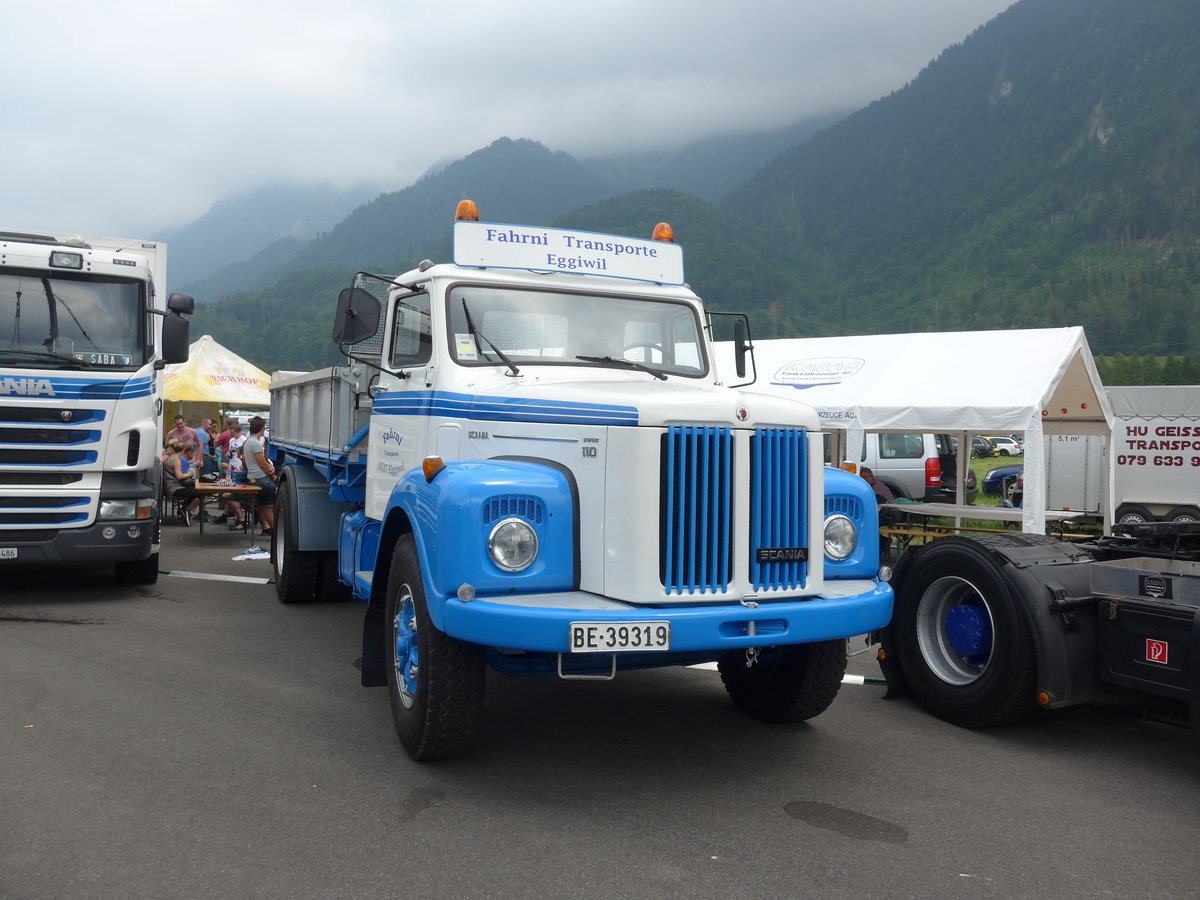 (181'385) - Fahrni, Eggiwil - BE 39'319 - Scania am 24. Juni 2017 in Interlaken, Flugplatz