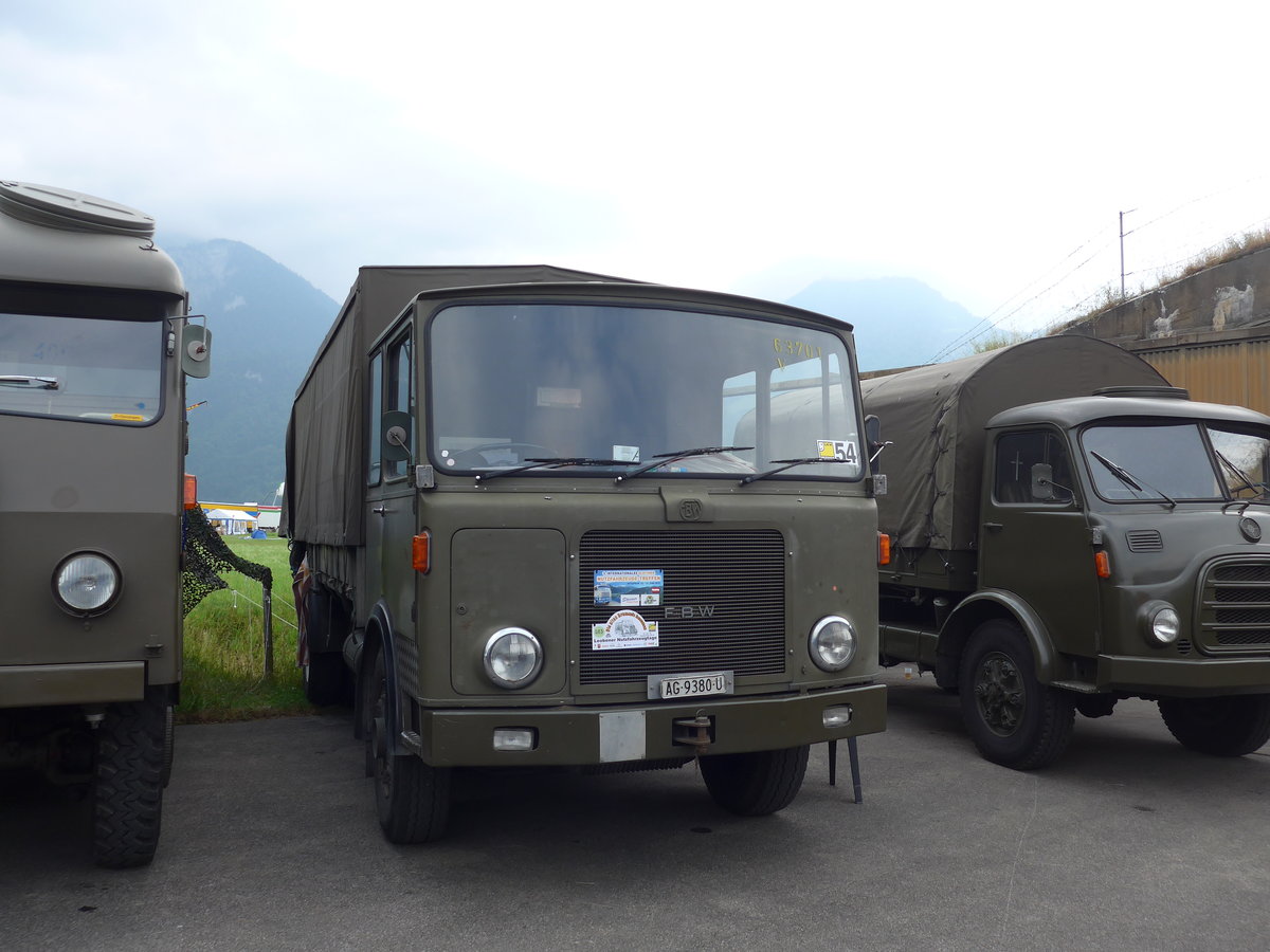 (181'397) - FBW - AG 9380 U - am 24. Juni 2017 in Interlaken, Flugplatz