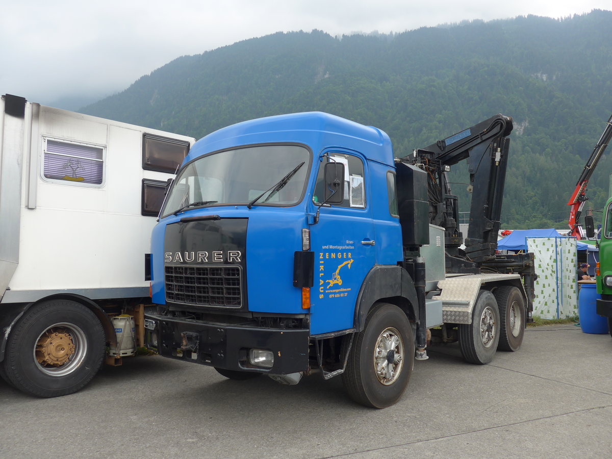 (181'409) - Zenger, Wilderswil - Saurer am 24. Juni 2017 in Interlaken, Flugplatz