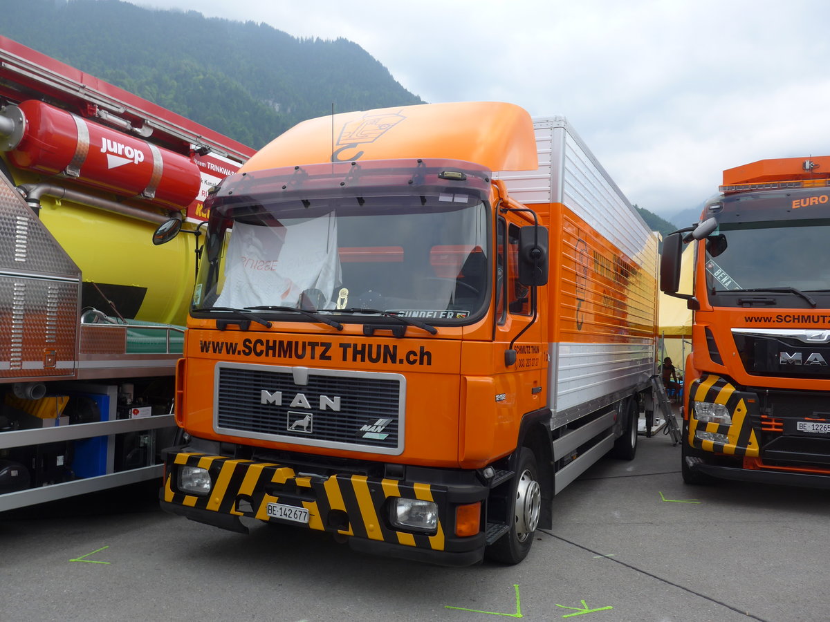(181'416) - Schmutz, Thun - Nr. 16/BE 142'677 - MAN am 24. Juni 2017 in Interlaken, Flugplatz