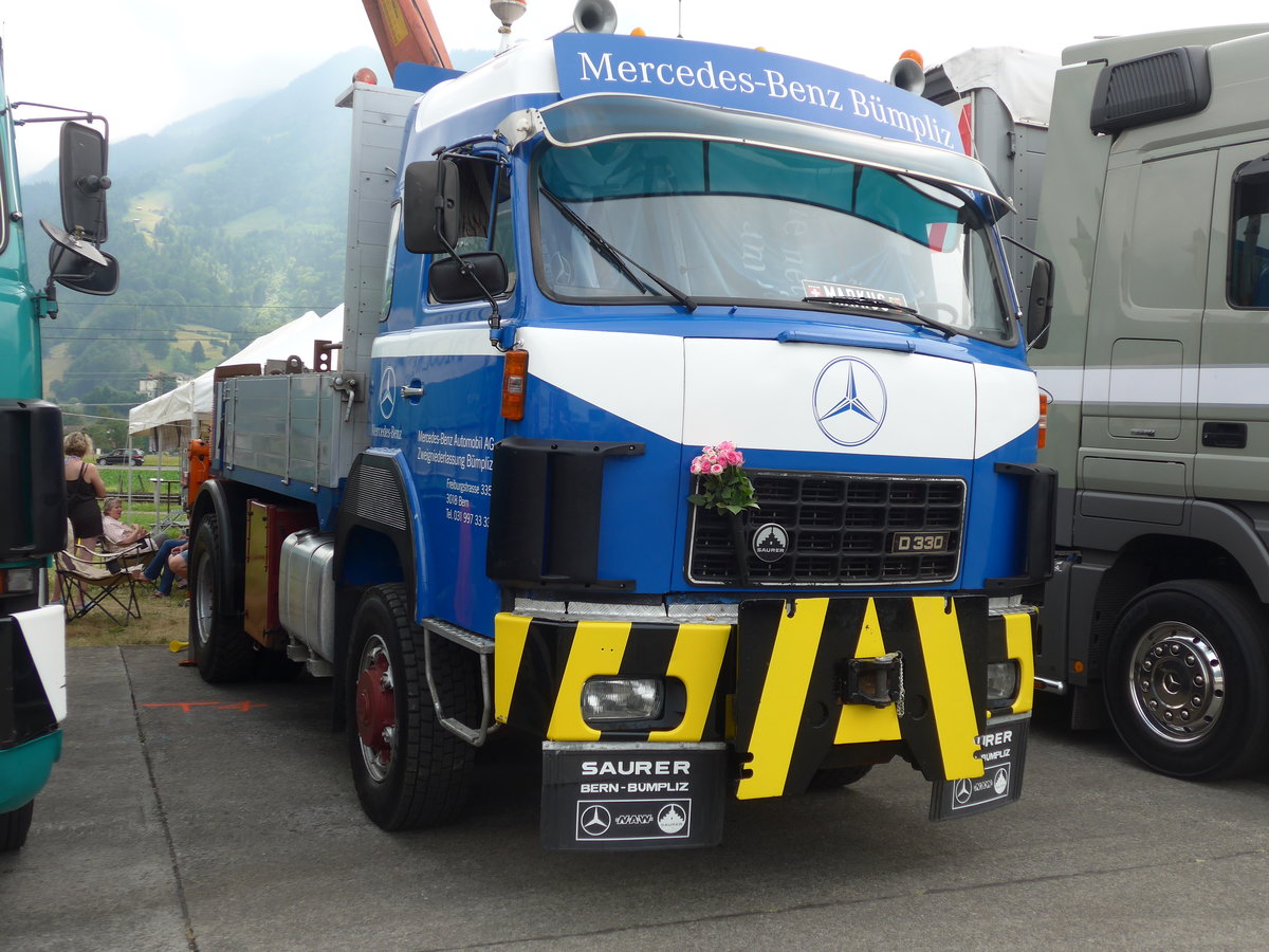 (181'449) - Mercedes-Benz, B�mpliz - Saurer am 24. Juni 2017 in Interlaken, Flugplatz