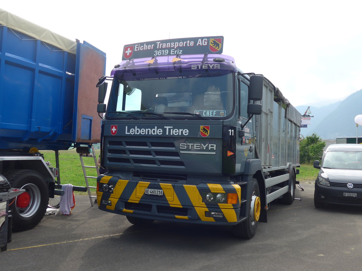 (181'485) - Eicher, Eriz - Nr. 11/BE 460'216 - Steyr am 24. Juni 2017 in Interlaken, Flugplatz