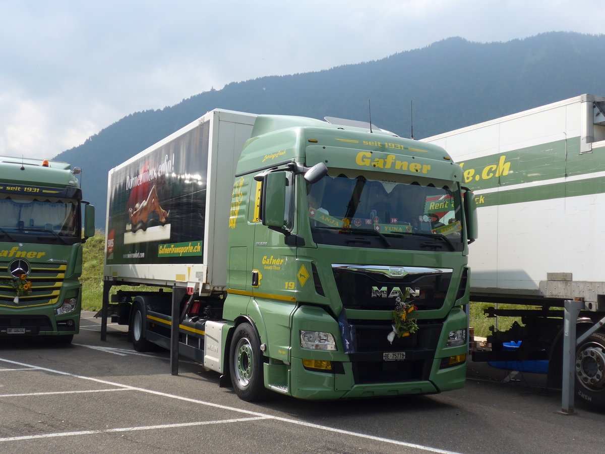 (181'495) - Gafner, Thun - Nr. 19/BE 75'778 - MAN am 24. Juni 2017 in Interlaken, Flugplatz