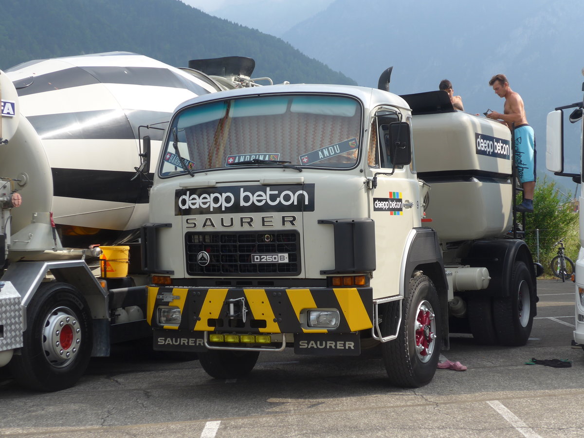 (181'498) - Daepp, Oppligen - Nr. 9 - Saurer am 24. Juni 2017 in Interlaken, Flugplatz