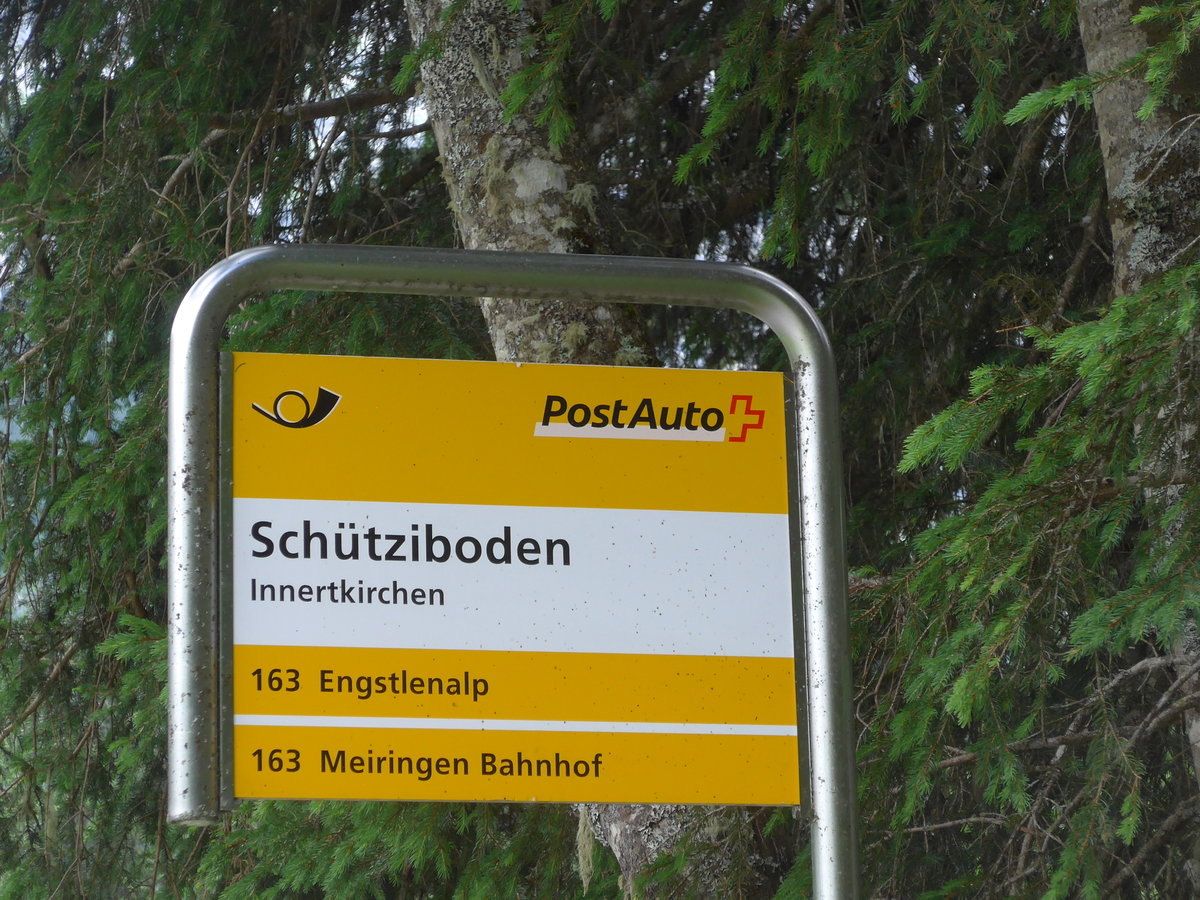 (182'127) - PostAuto-Haltestelle - Innertkirchen, Sch�tziboden - am 16. Juli 2017