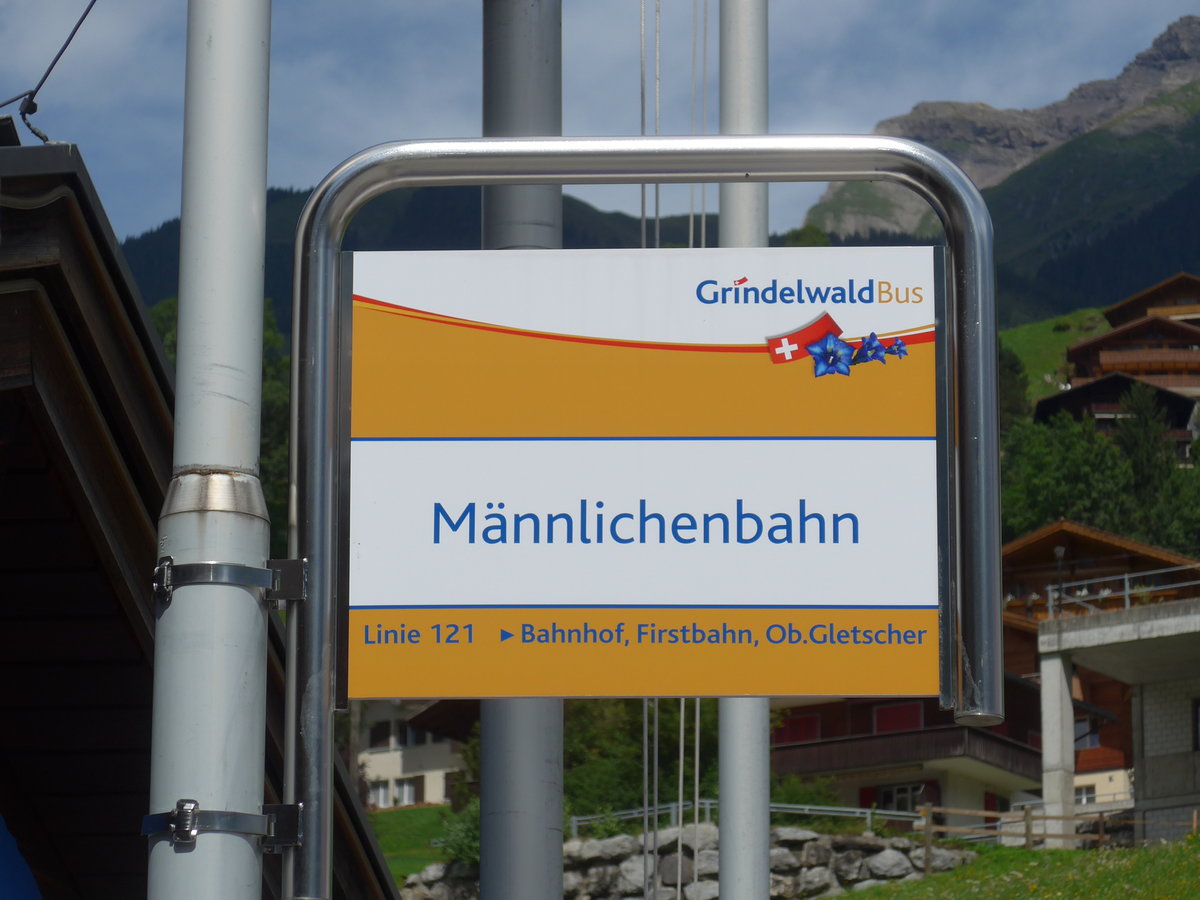 (182'366) - Grindelwald Bus-Haltestelle - Grindelwald, M�nnlichenbahn - am 30. Juli 2017