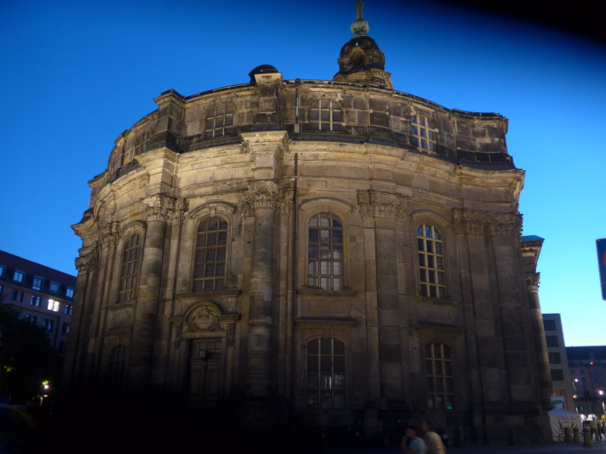 (182'838) - Die Kreuzkirche am 7. August 2017 in Dresden