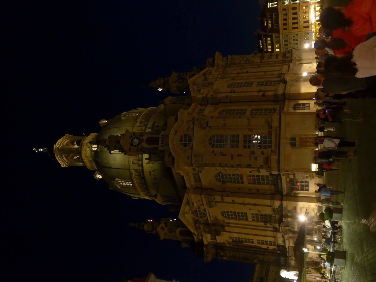 (182'843) - Die Frauenkirche am 7. August 2017 in Dresden