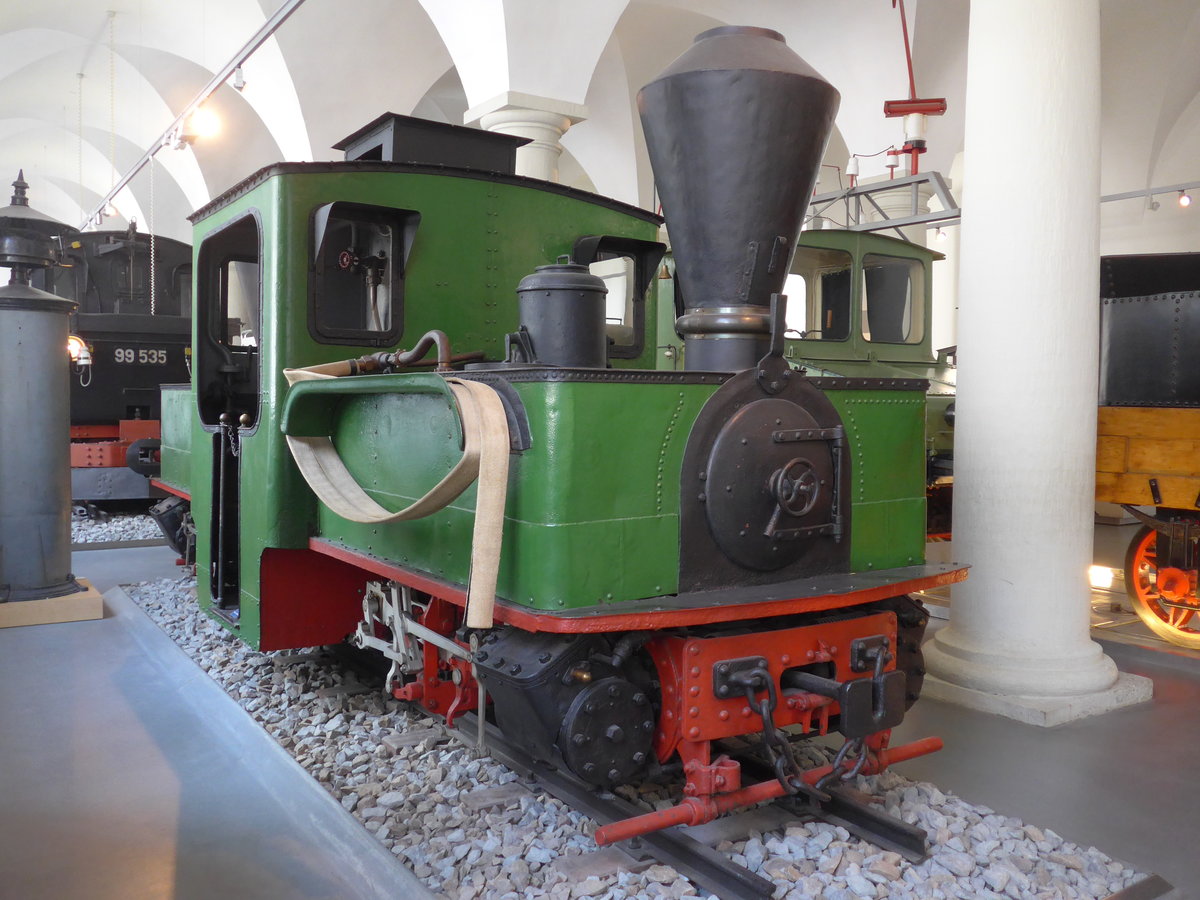 (182'963) - Dampflokomotive P�chot-Bourdon von 1916 am 8. August 2017 in Dresden, Verkehrsmuseum