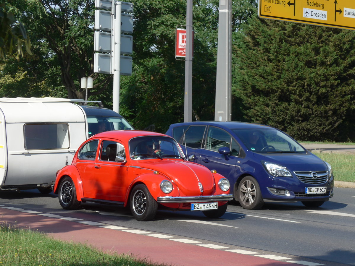(182'991) - VW-K�fer - BZ-M 494H - am 8. August 2017 in Dresden