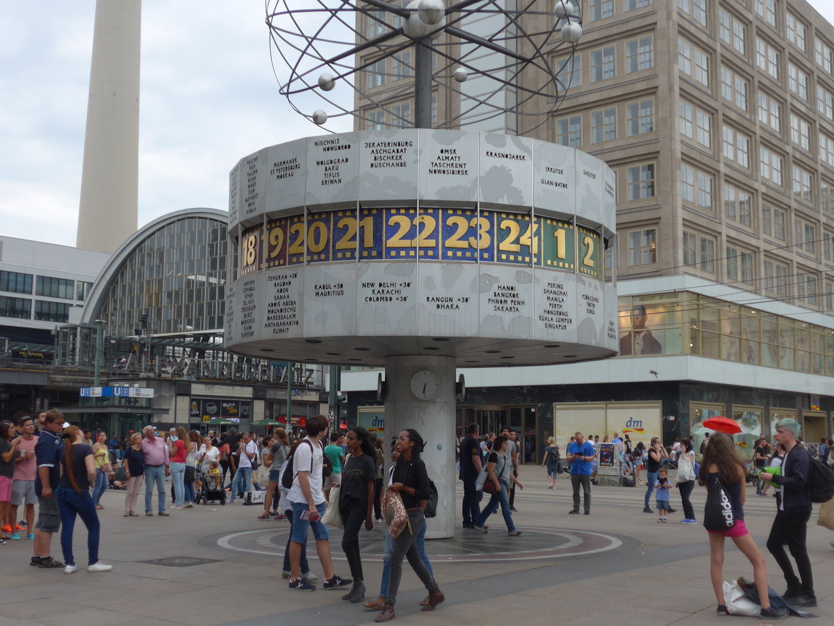 (183'380) - Weltzeituhr am 10. August 2017 in Berlin