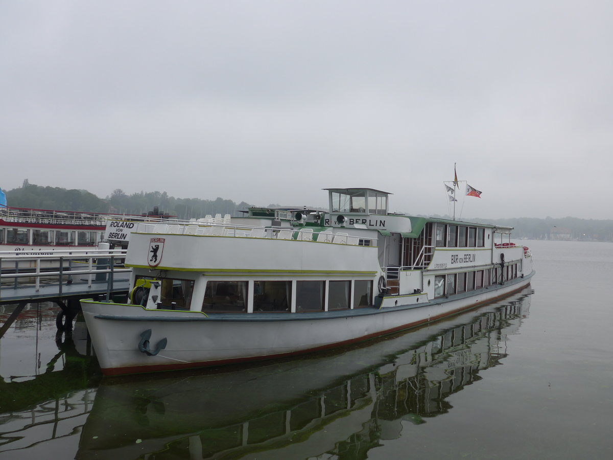 (183'421) - Motorschiff B�r von Berlin am 11. August 2017 auf dem Wannsee bei Berlin