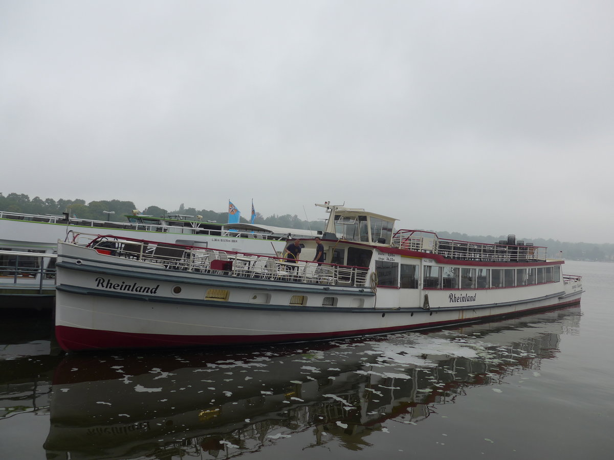 (183'422) - Motorschiff Rheinland am 11. August 2017 auf dem Wannsee bei Berlin