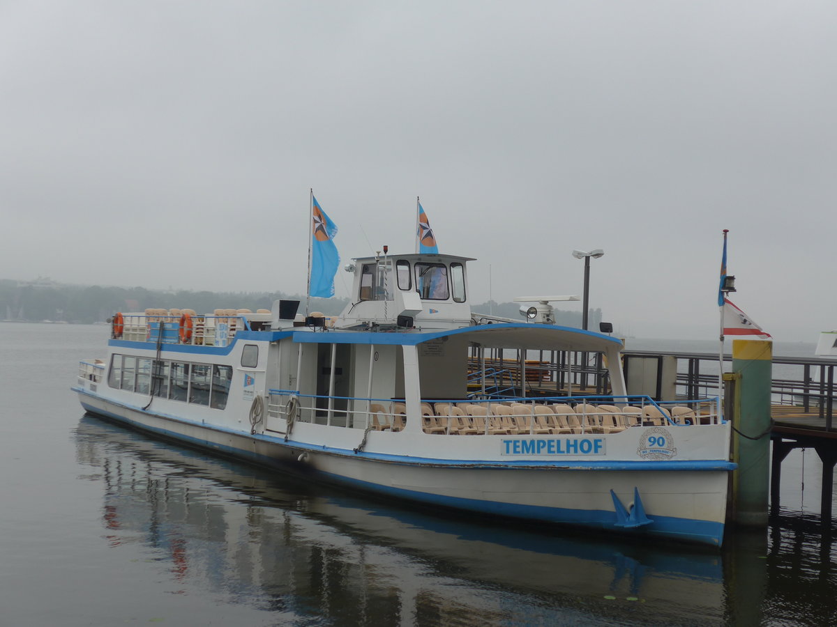 (183'425) - Motorschiff Tempelhof am 11. August 2017 auf dem Wannsee bei Berlin