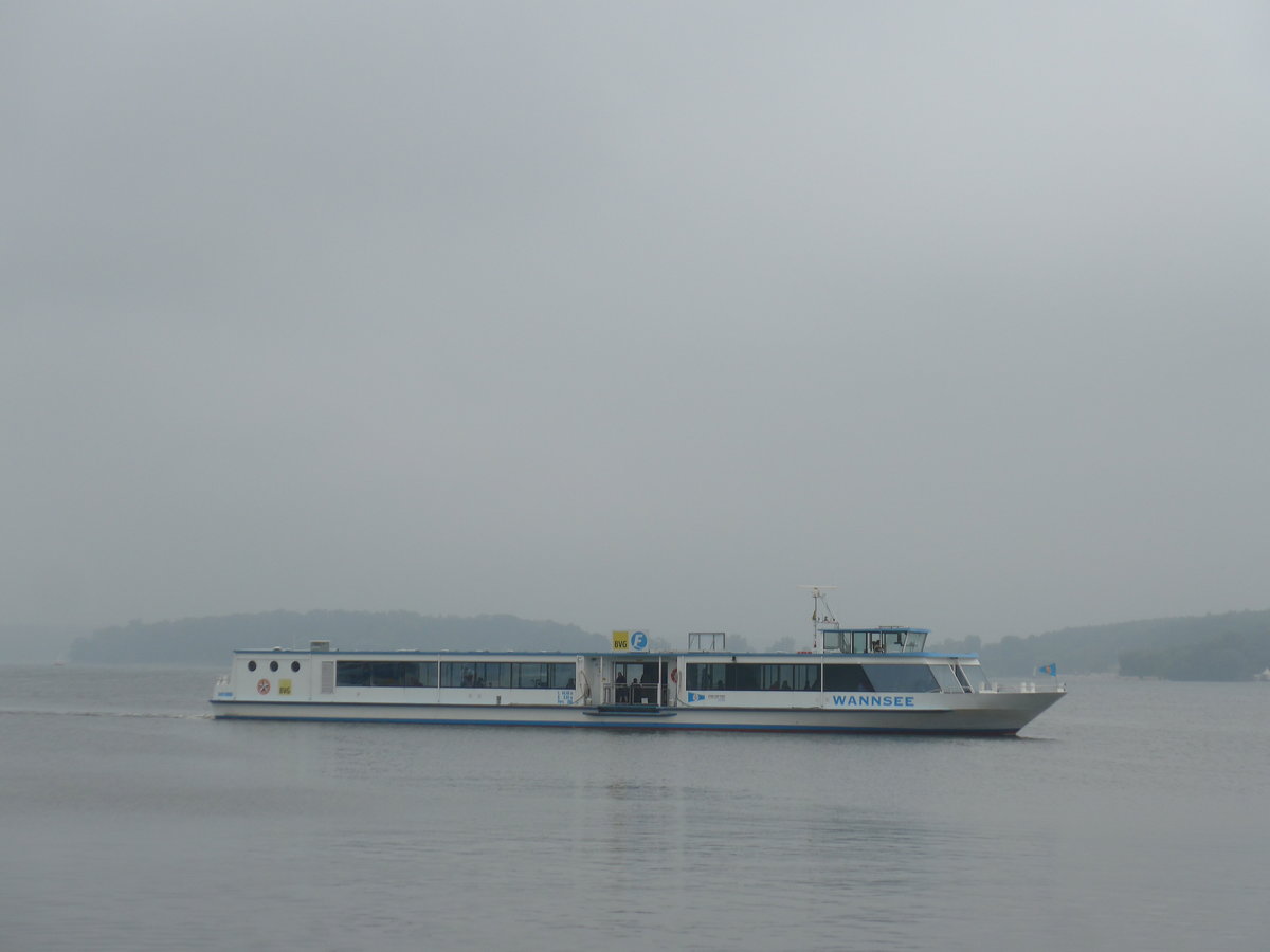 (183'431) - Motorschiff Wannsee am 11. August 2017 auf dem Wannsee bei Berlin