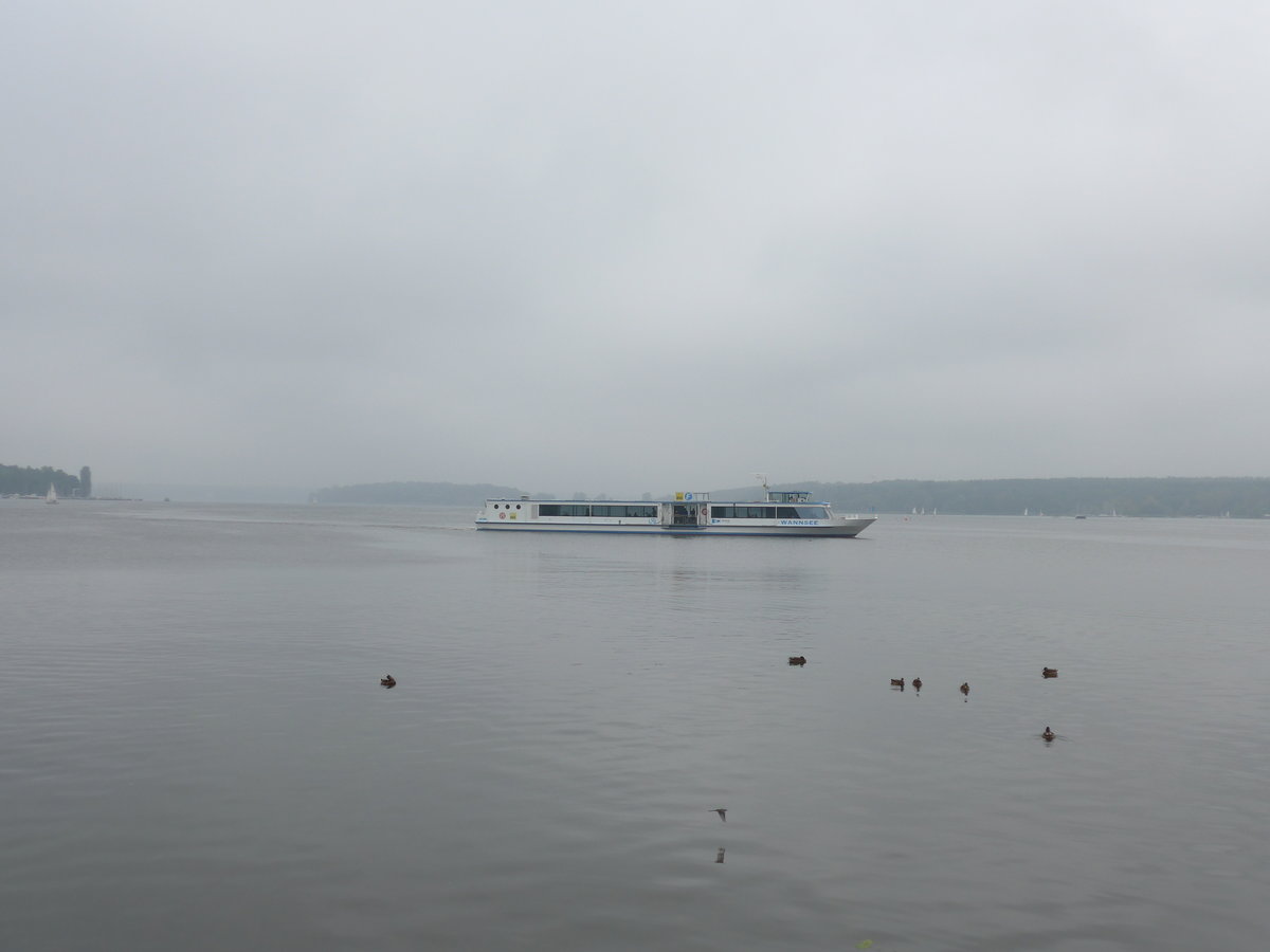 (183'432) - Motorschiff Wannsee mit Enten am 11. August 2017 auf dem Wannsee bei Berlin