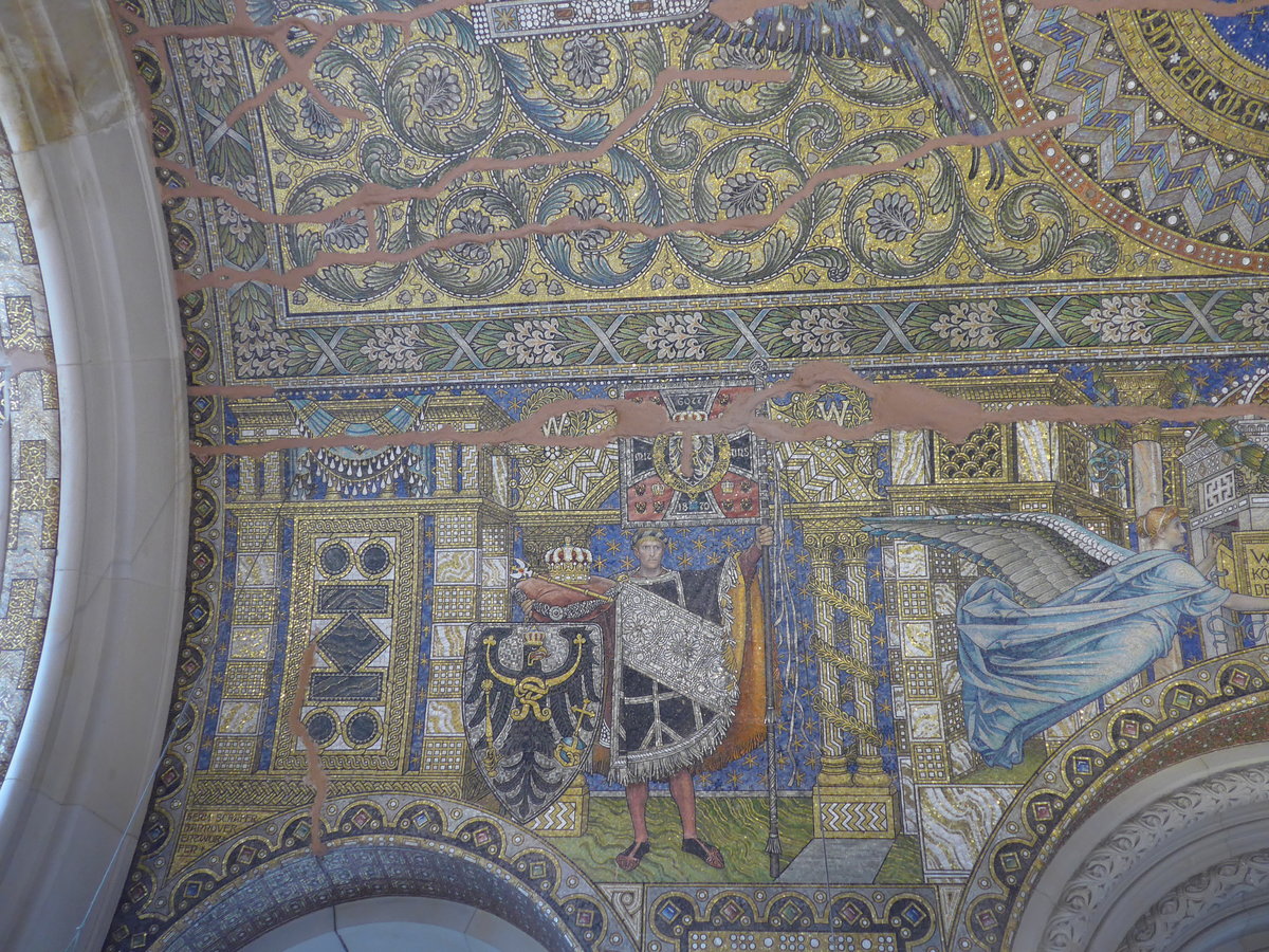 (183'477) - Deckenbemalung in der Kaiser-Wilhelm-Ged�chtniskirche am 11. August 2017 in Berlin