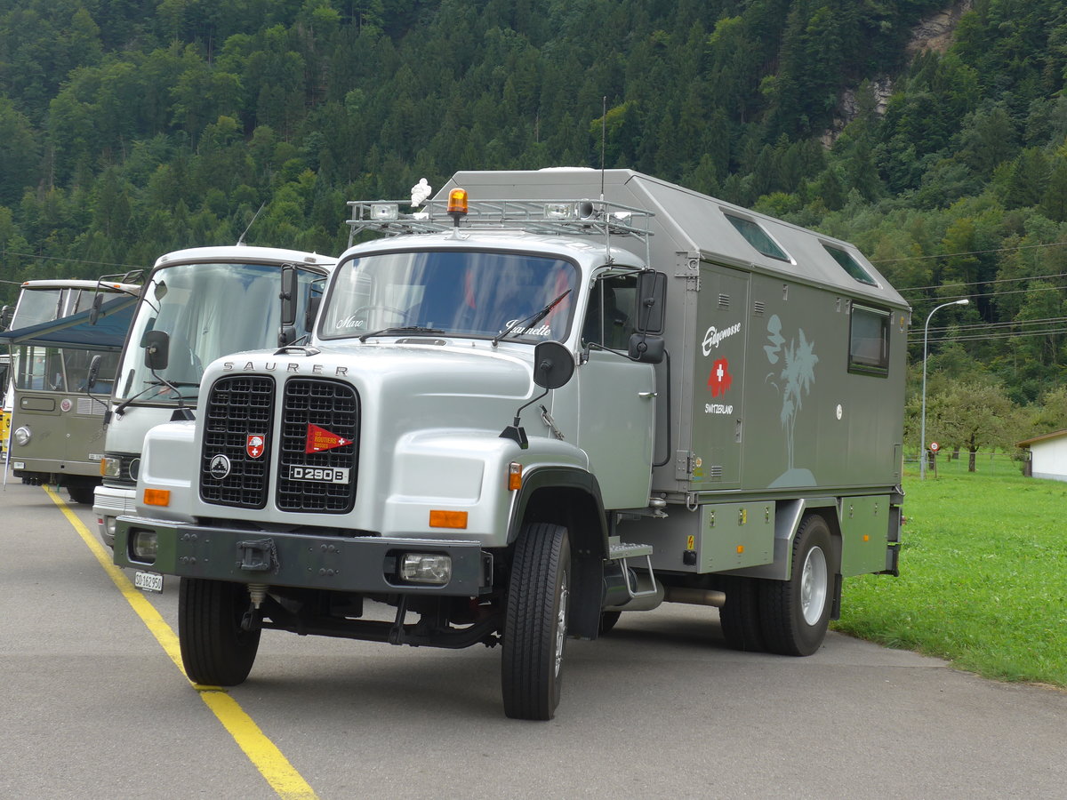 (183'538) - Saurer - SO 162'950 - am 19. August 2017 in Unterbach, Rollfeld