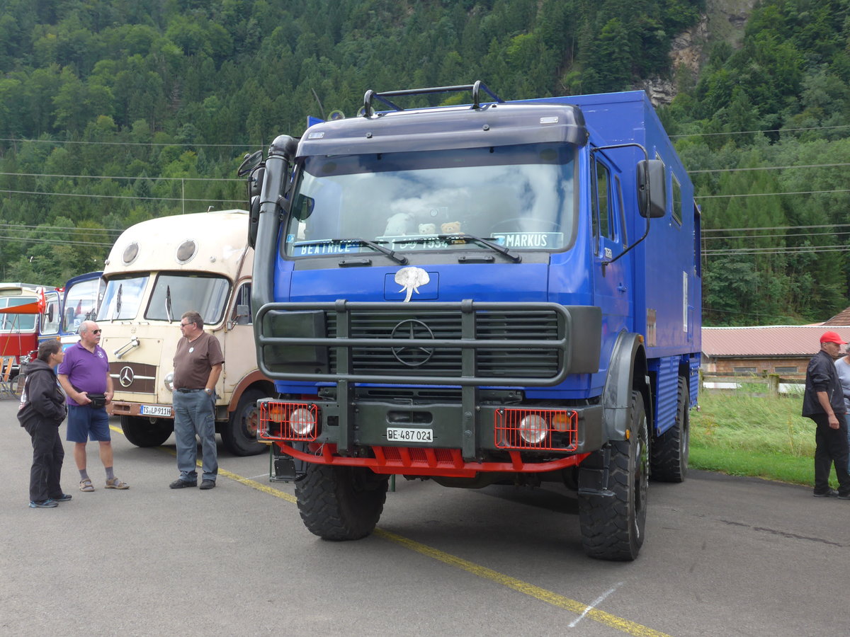 (183'579) - Mercedes - BE 487'021 - am 19. August 2017 in Unterbach, Rollfeld