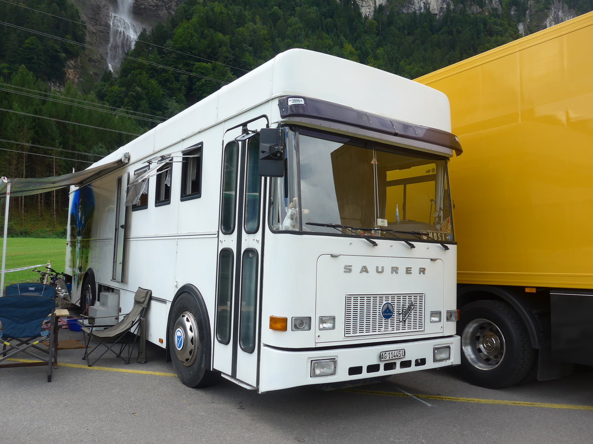 (183'592) - Saurer - AG 11'445 U - am 19. August 2017 in Unterbach, Rollfeld