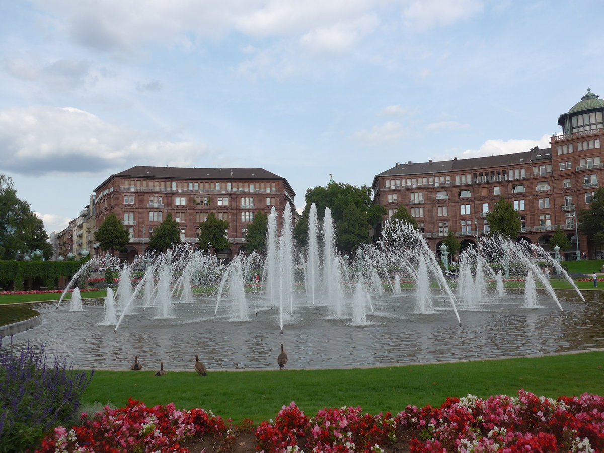 (183'785) - Springbrunnen am 21. August 2017 in Mannheim