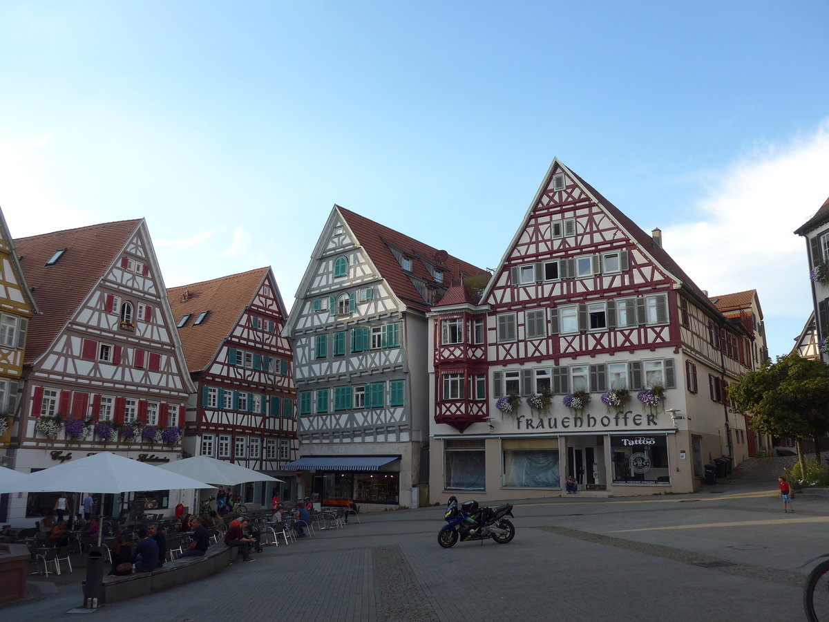 (183'850) - Marktplatz am 22. August 2017 in Herrenberg