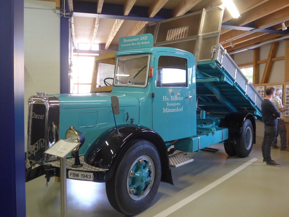 (183'938) - Billeter, M�nnedorf - FBW am 23. August 2017 in Wetzikon, FBW-Museum