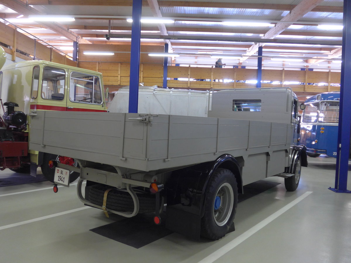 (183'944) - Mineralquelle, Eptingen - FBW/FHS (ex AAGR Rothenburg) am 23. August 2017 in Wetzikon, FBW-Museum