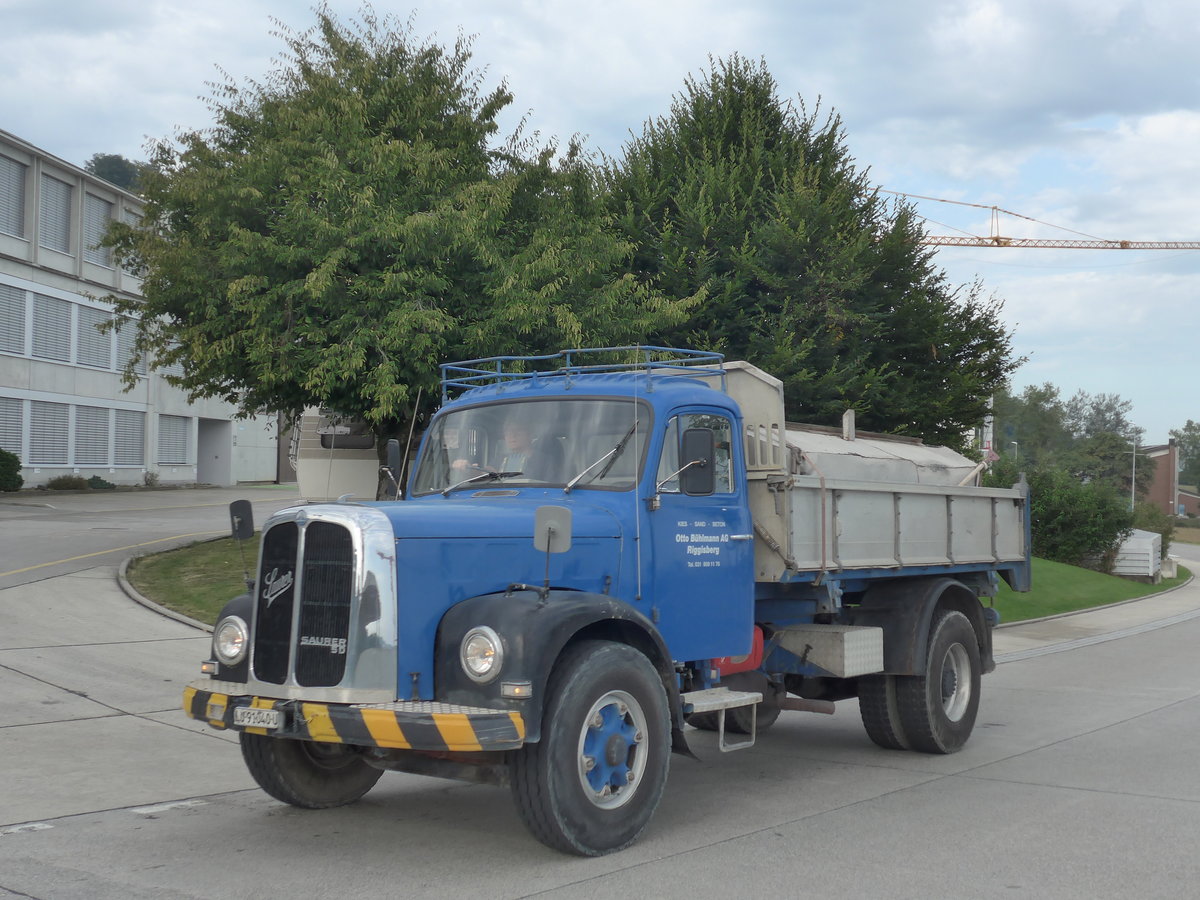 (184'283) - B�hlmann, Riggisberg - LU 91'040 U - Saurer am 26. August 2017 in Oberkirch, CAMPUS Sursee