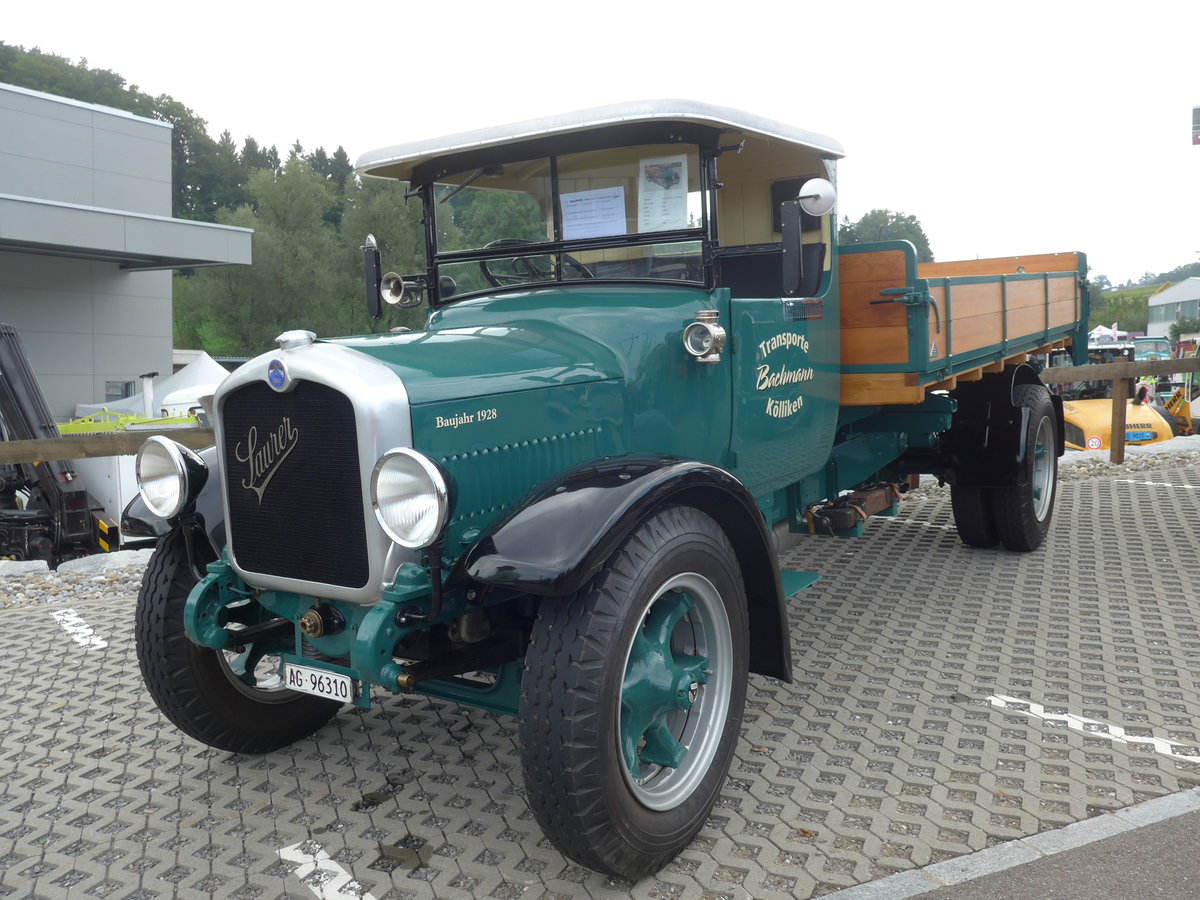 (184'399) - Bachmann, K�lliken - AG 96'310 - Saurer am 26. August 2017 in Oberkirch, CAMPUS Sursee