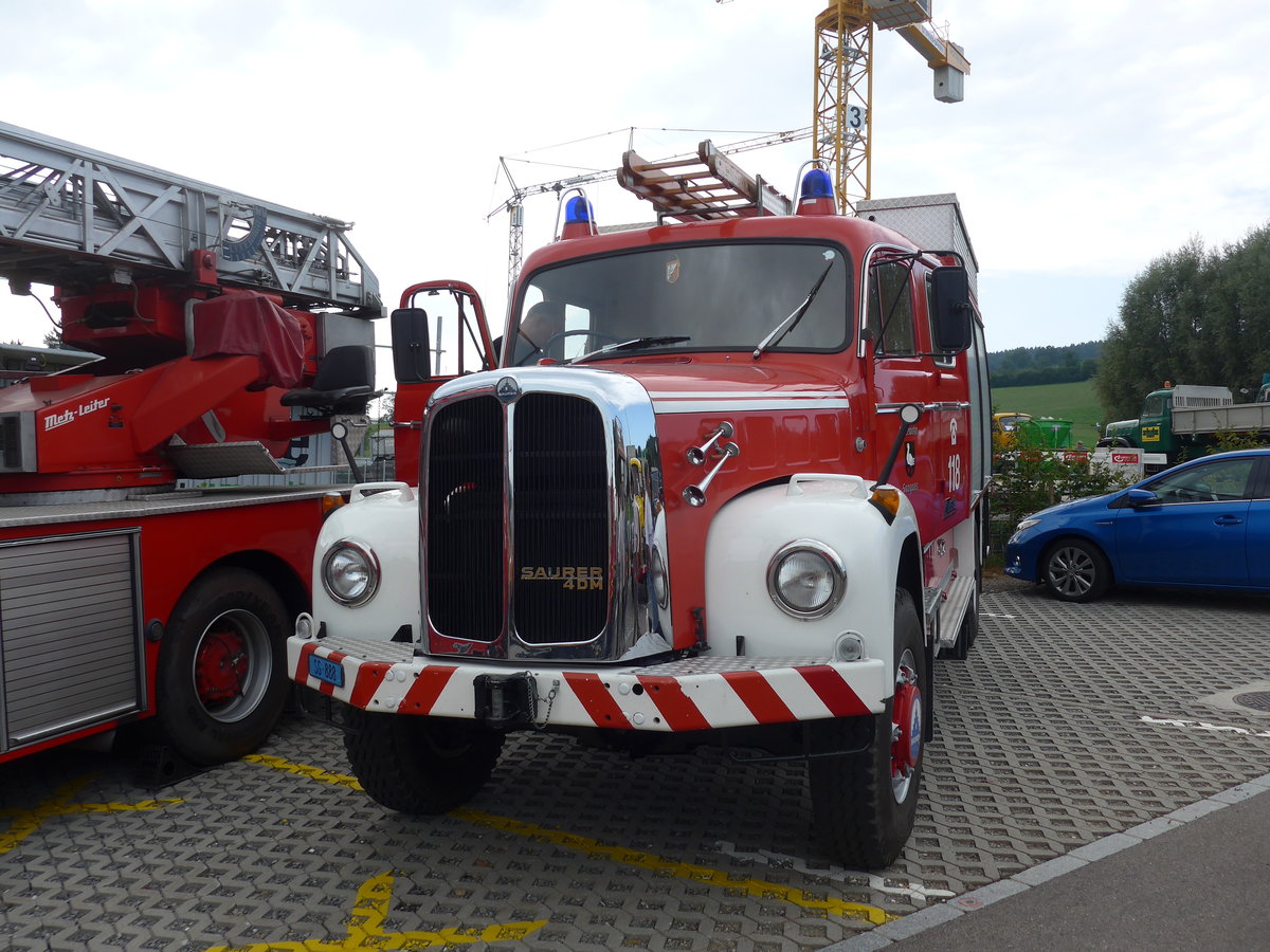 (184'409) - Feuerwehr, Sargans - SG 888 - Saurer am 26. August 2017 in Oberkirch, CAMPUS Sursee