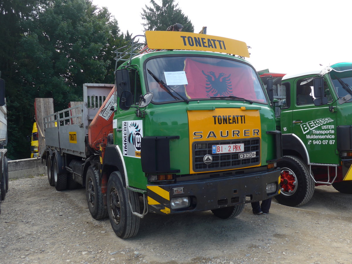 (184'424) - ARGE Limmern, Glarus - BI 2 PRK - Saurer am 26. August 2017 in Oberkirch, CAMPUS Sursee